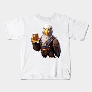 Eagle and Beer Kids T-Shirt